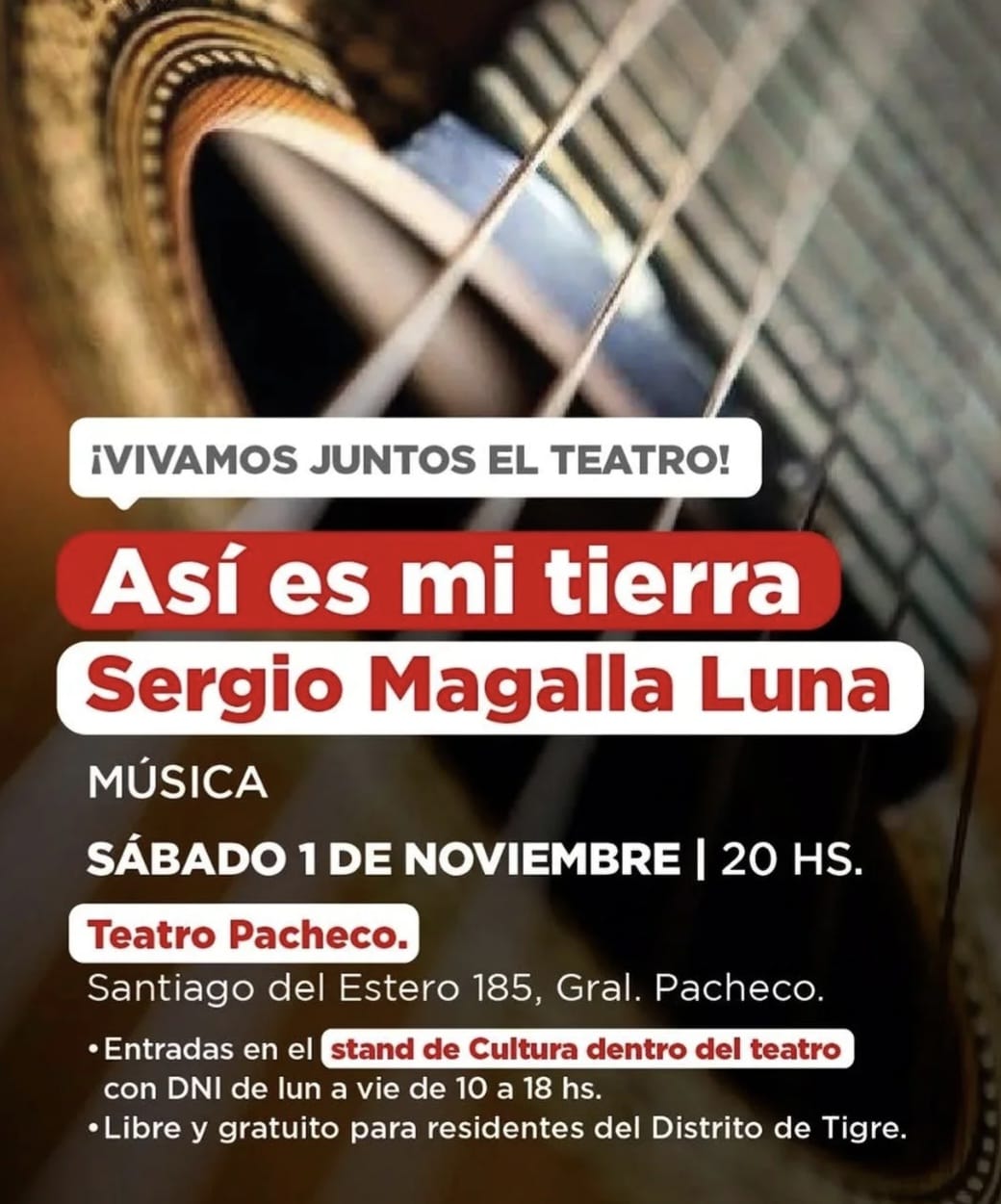 Imagen del evento: Sergio Magalla Luna presenta: Así es mi tierra