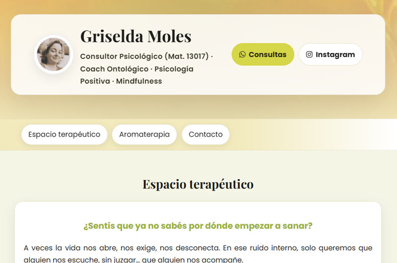 Ejemplo Griselda Moles