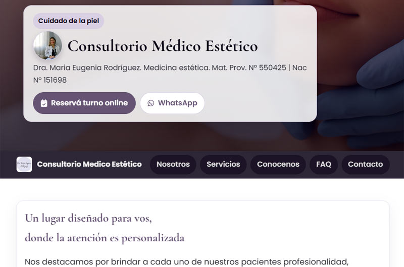 Ejemplo Dra. Maria Eugenia Rodriguez