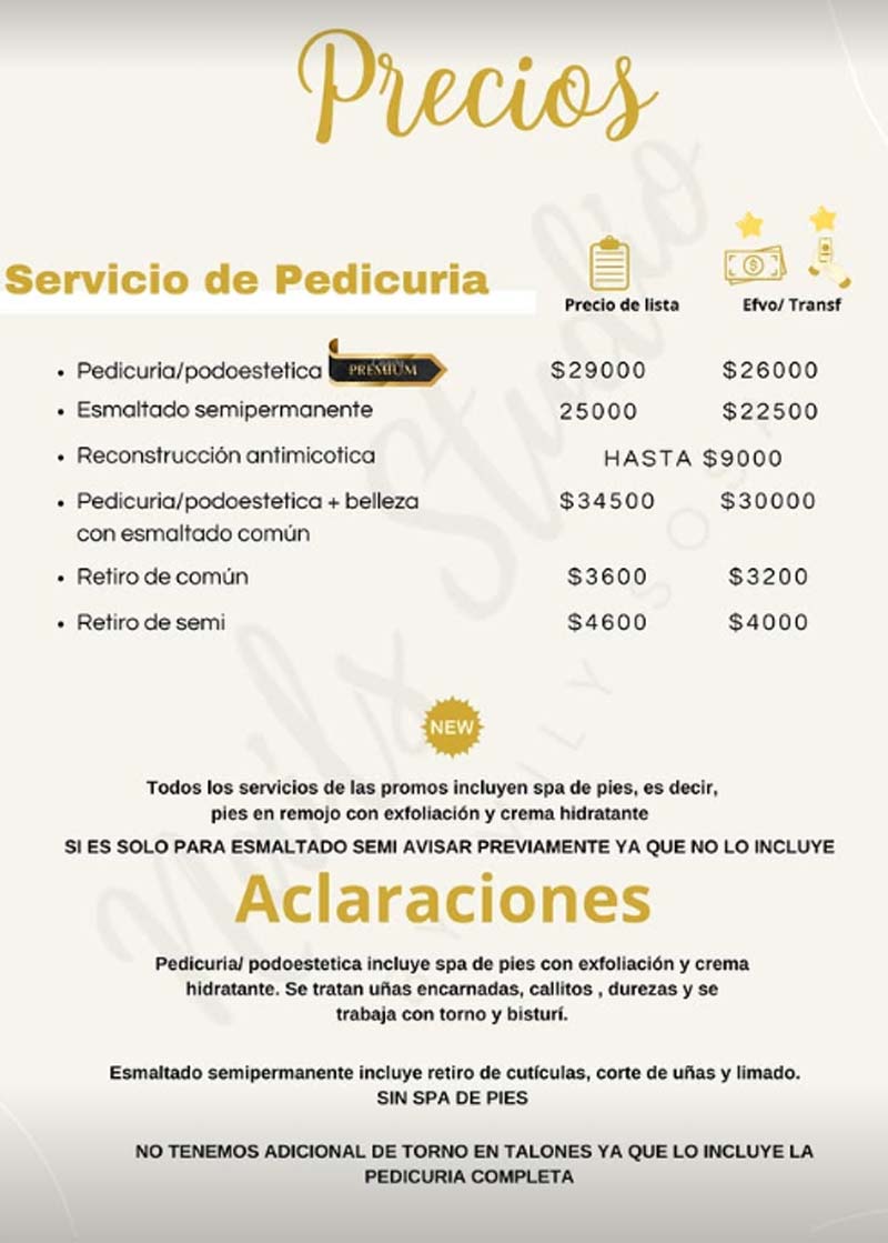 Lista de precios